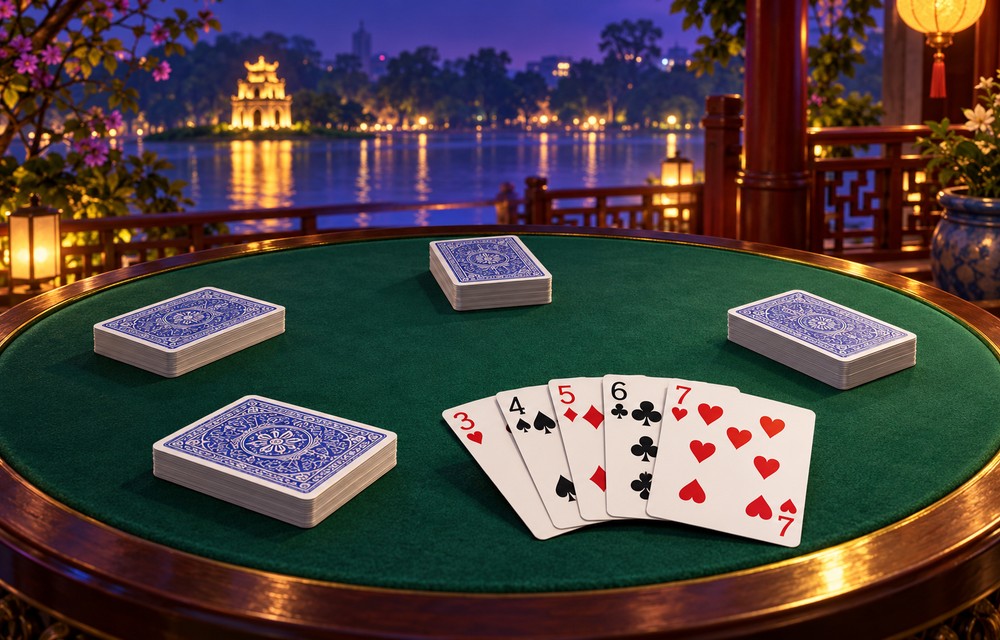 Cách chơi Basic Rummy: rút, hạ bộ, nối và hết bài Minh họa chủ đề: Cách chơi Basic Rummy: rút, hạ bộ, nối và hết bài